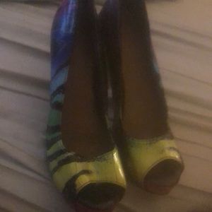 Tiger rainbow shoes